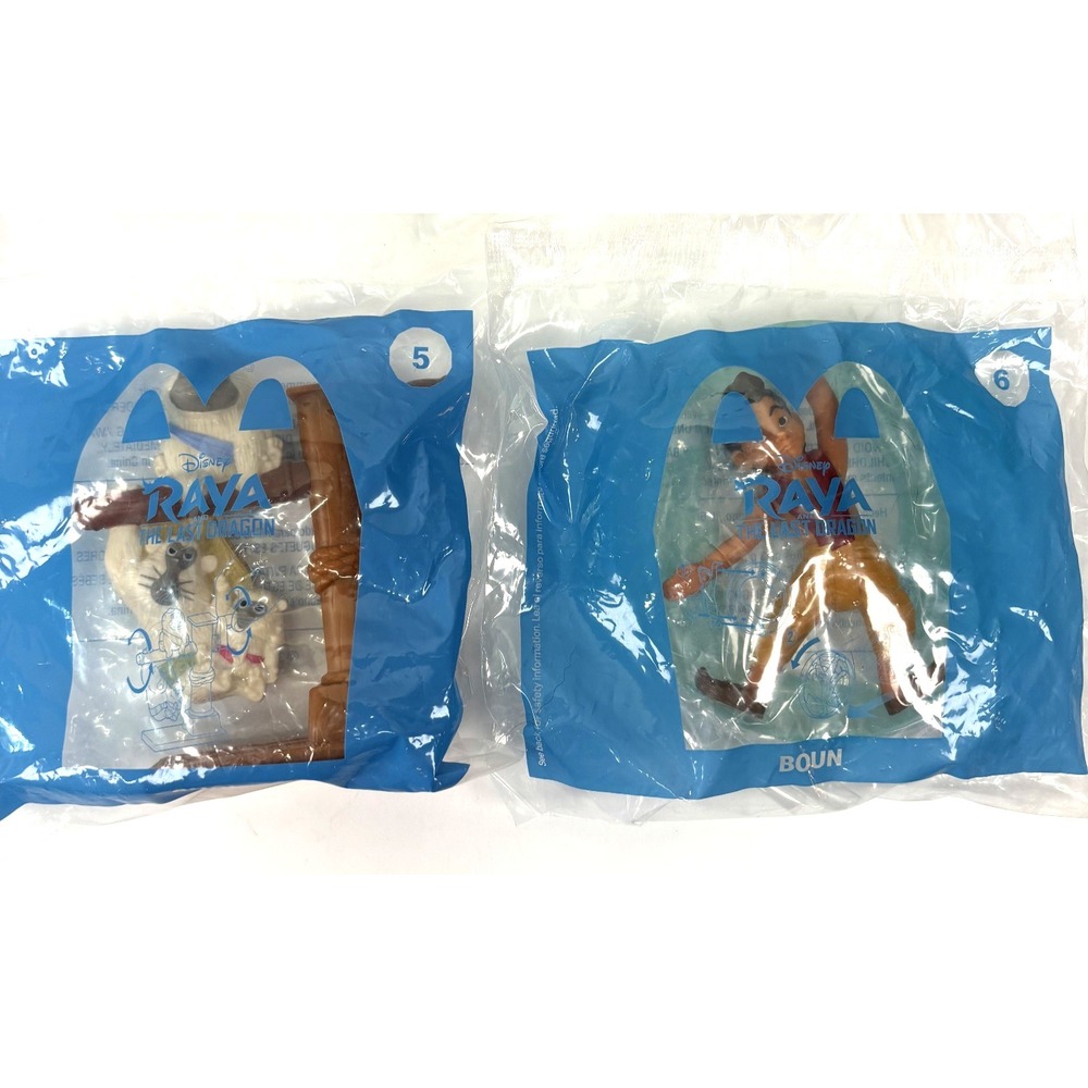 RAYA and The Last DRAGON Mcdonald's Happy Meal Lot of 2 (5 & 6) 2021 NEW SEALED